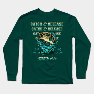 Fishing Art Catch And Release Long Sleeve T-Shirt